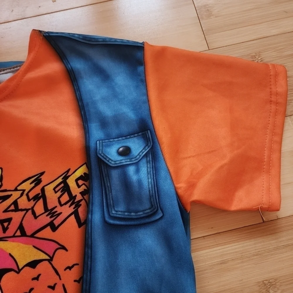 Rubie's Netflix Stranger Things Dustin Tee Shirt Boys Medium M Halloween Costume - Picture 7 of 13